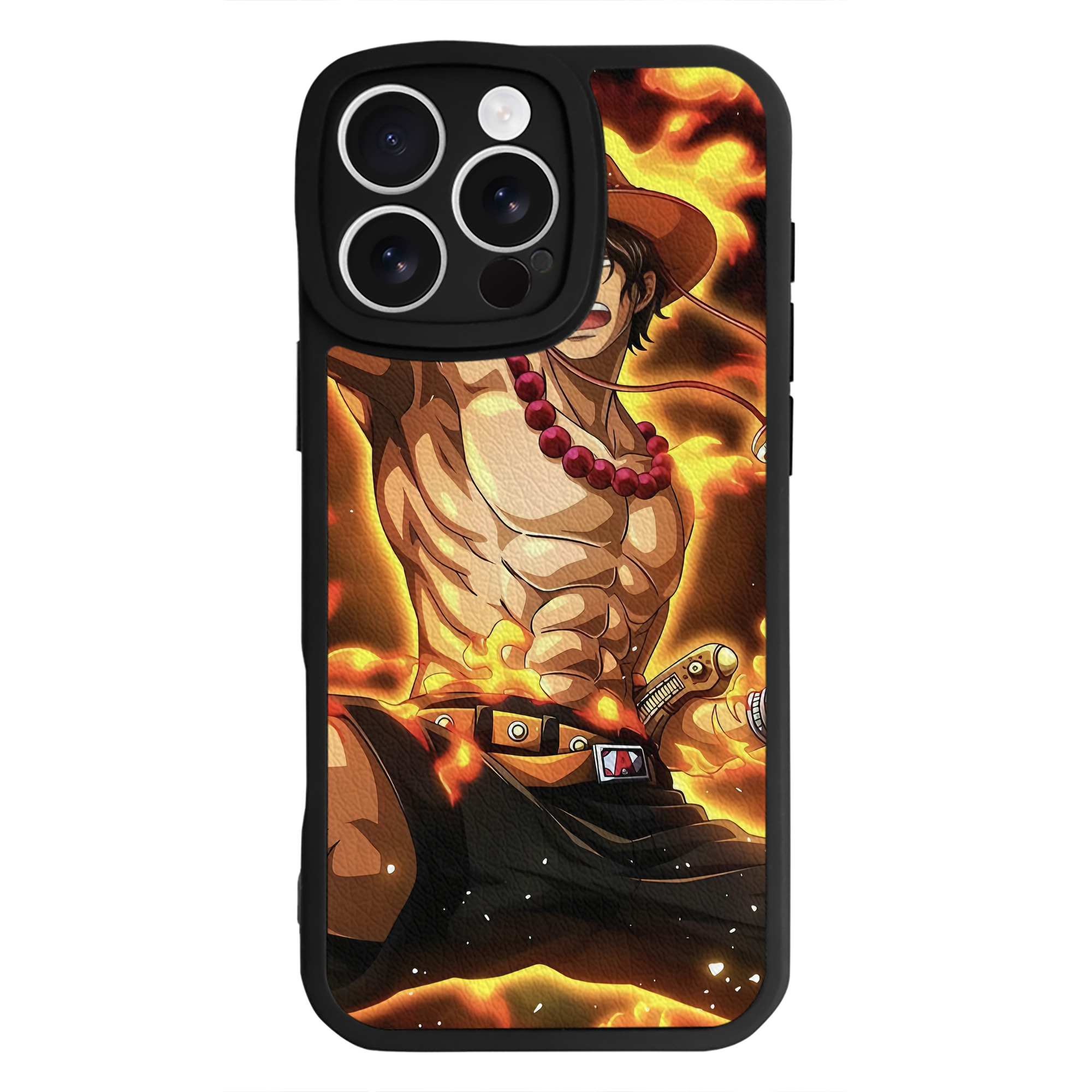 （画像用） ワンピース ONE PIECE 【iPhone 16シリーズ対応】シリコンスマホケース（レザー調） 材質：シリコン
